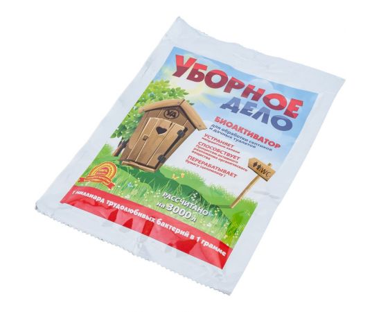 Биоактиватор для обработки септиков отстойников и выгребных ям 75 г Уборное дело УД – изображение 3