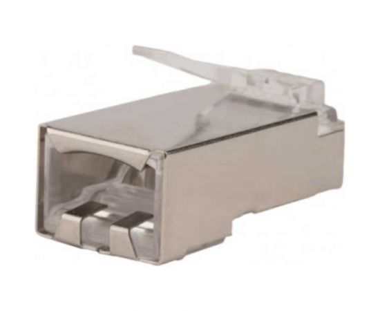 Разъем легкой оконцовки Hyperline RJ-45 8P8C под витую пару, категория 5e (50 µ""/ 50 микродюймов), экранированный, универсальный (для одножильного и многожильного кабеля) 100 шт. 403342 – изображение 4