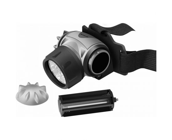 Налобный фонарь Defender FL-02, LED, 3 режима серый 92002 – изображение 3