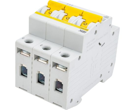 Автоматический выключатель IEK ВА47-60M 3Р 6А 6кА С MVA31-3-006-C – изображение 2