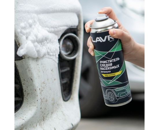 Пенный очиститель следов насекомых LAVR Антимуха, 650 мл Ln1430 – изображение 5