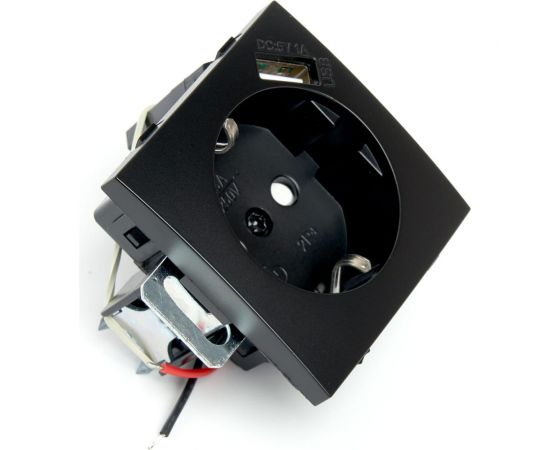 1-местная розетка STEKKER с заземлением (механизм) с USB, серия Эрна, PST16-9111-03 49155 – изображение 11
