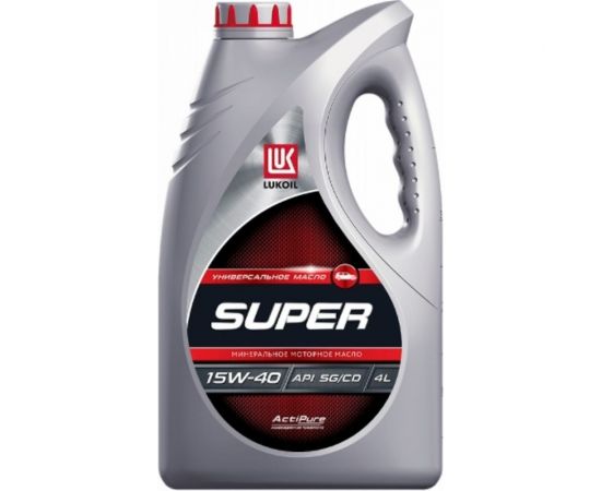 Моторное масло Лукойл СУПЕР SAE 15W-40, API SG/CD, 4 л 19195 