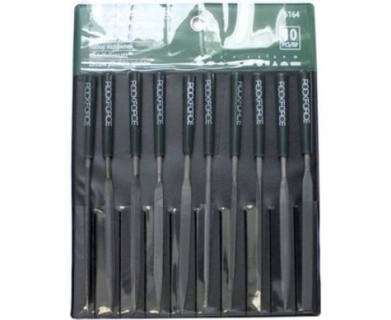 Набор надфилей Rockforce L-160 мм, 4 мм, 10 предметов RF-6164 