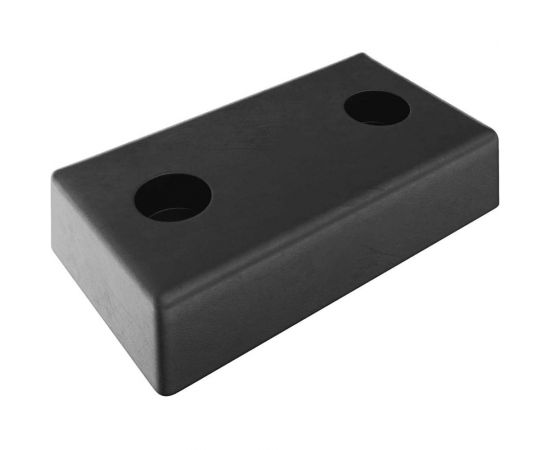 Резиновый бампер Технология БР-450 250x450x100 мм, (П) в комплекте с пластиной для крепления БР, 450x250 мм, 2 шайбы + 2 гайки 00-00005091 