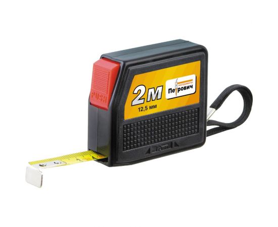 Рулетка Петрович ""SQUARE"" 7,5м*25мм, с автостопом П074-0725 4100001754 
