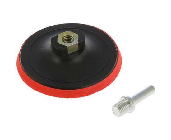 Насадка Velcro с адаптером (115 мм; М14) для дрели и УШМ ТУНДРА 1865793 – изображение 4