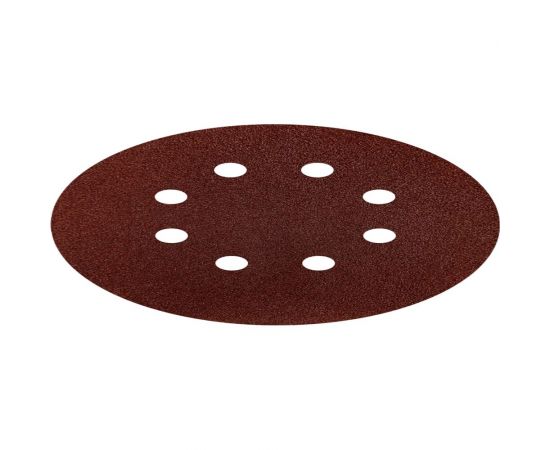 Круг абразивный перфорированный под липучку 100 шт, 125 мм, Р150 vertextools 12801-150 – изображение 4