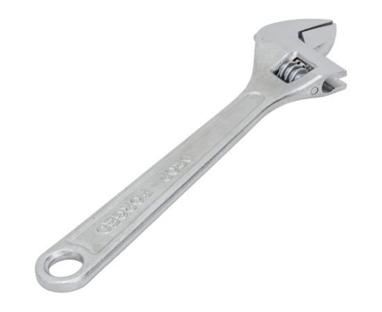 Разводной профессиональный хромированный ключ HARDEN 380мм. 540515 – изображение 4