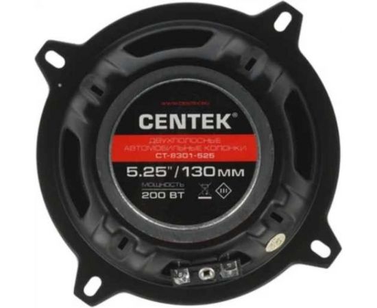 Автоколонки Centek 5.25”, 13x13 см, 200 Вт, 2 полосы, 95-20000 Гц CT-8301-525 – изображение 3