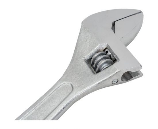 Разводной профессиональный хромированный ключ HARDEN 380мм. 540515 – изображение 5