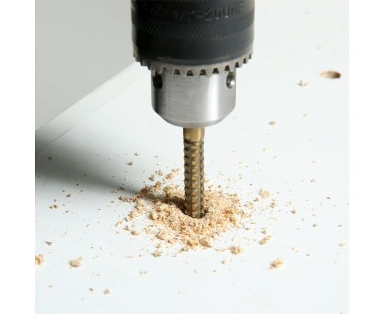 Сверло фрезерное универсальное (5x80 мм; HSS TiN; цилиндрический хвостовик) ТУНДРА 3005536 – изображение 2