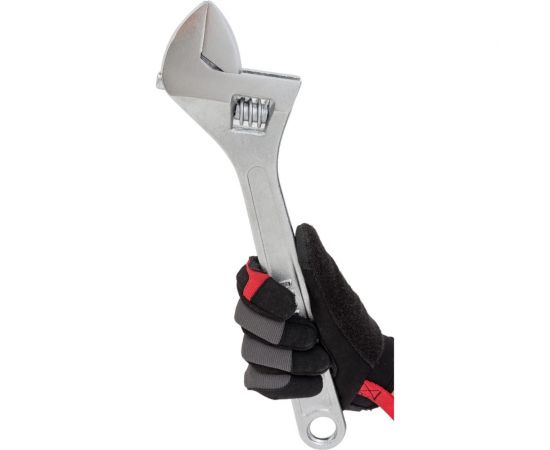 Разводной профессиональный хромированный ключ HARDEN 380мм. 540515 – изображение 2