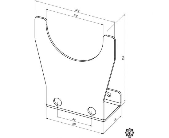 Настенный держатель для угловых шлифмашинок до 210 мм EMBODIMENT черный EMB-USM-LBW-B – изображение 10
