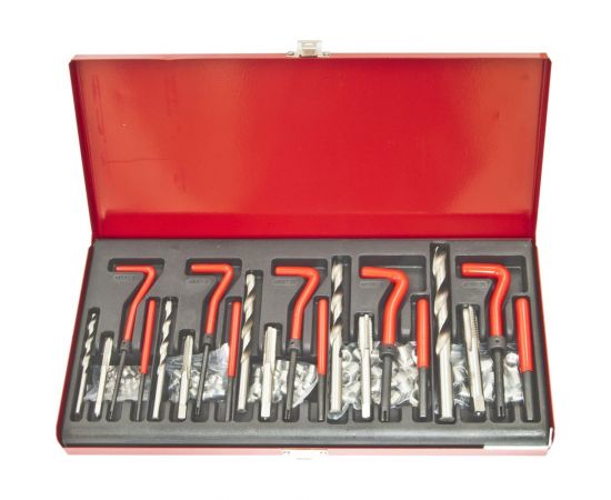 Набор приспособлений для восстановления резьбы ЭВРИКА М5х0.8, М6х1.0, М8х1.25, М10х1.5, М12х1.75 ER-86718 