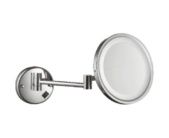 Косметическое настенное зеркало OUTE 15х15 см, с увеличением, с подсветкой TJ83-8 