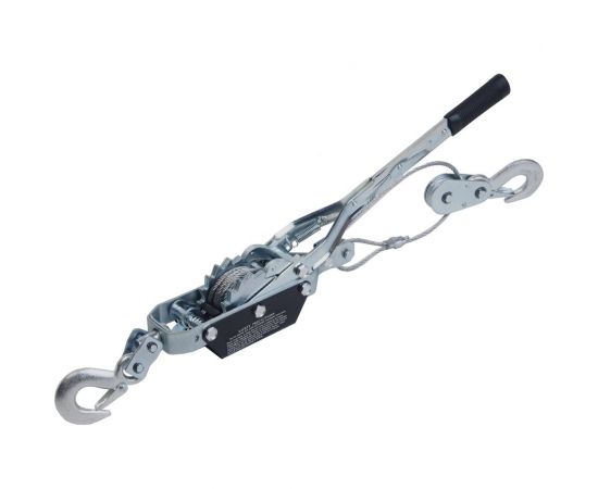 Рычажная тяговая лебедка 2т двойное зубчатое колесо, диаметр троса-5мм ROCKFORCE RF-TRK8021 