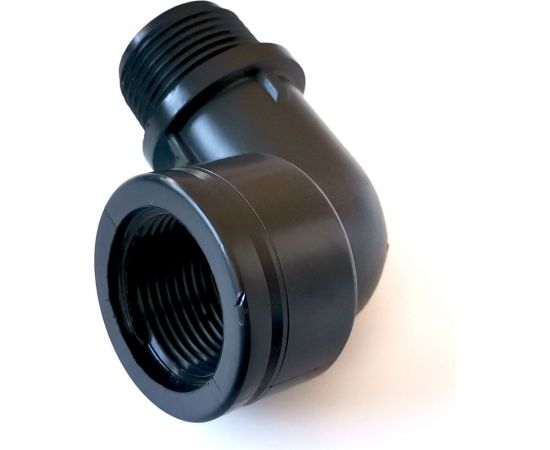 Пластиковый угол Профитт нр 3/4" - вр 3/4" чёрный 2228135 