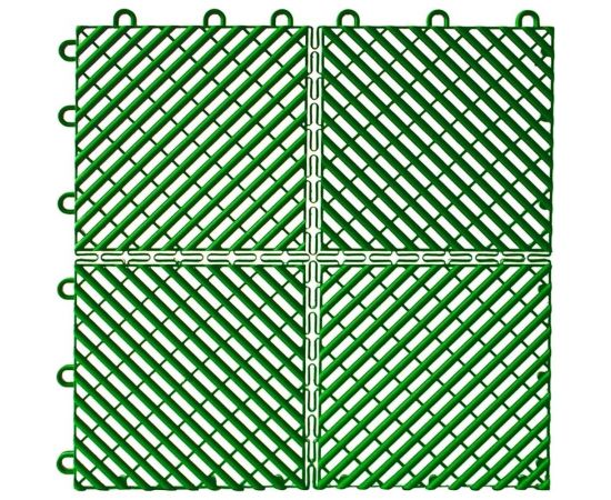 Садовые дорожки, покрытие для сада, дачи, террасы, бассейна ПластФактор City 1 кв.м. зеленый 4627080346789 
