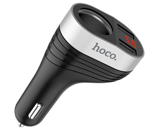Автомобильное зарядное устройство Hoco Z29, порт прикуривателя, 2xUSB, черный 6957531092186 