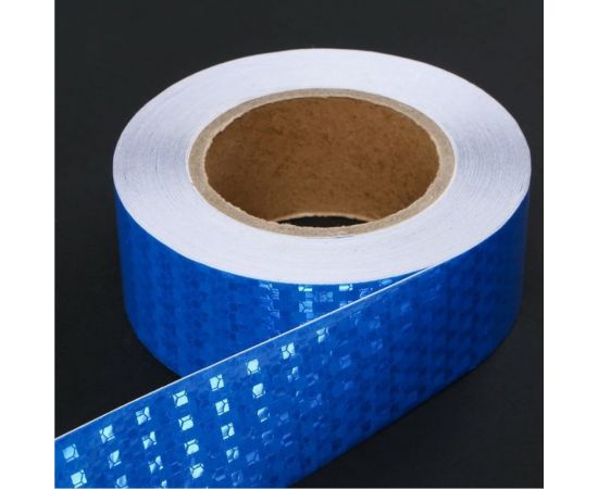 Светоотражающая самоклеящаяся лента СИМАЛЕНД синяя, 5 см х 25 м 7524162 