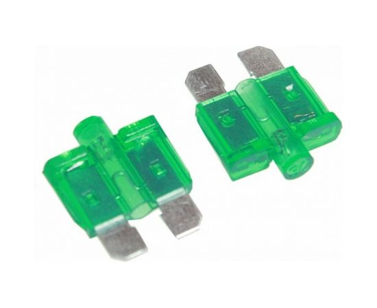 Предохранитель Nord-Yada MEDIUM стандарт 30 A, 19.1x5.1 мм, h18.8 W270-1, 2 шт в упаковке 901785 