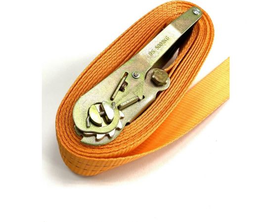 Кольцевой ремень с храповиком для крепления груза ТамбовТехСнаб 3/6 т, 5 м, 50 мм 7930105413647 – изображение 6