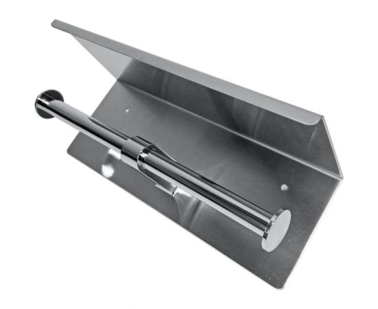 Держатель туалетной бумаги G-teq с полочкой для телефона, хром, 270 мм 25.27 