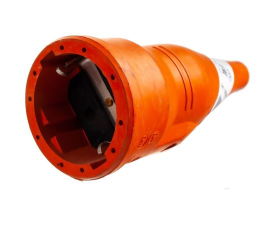 Кабельная розетка ABL резиновая с мультизаземлением, IP44 16A 2P+E 250V, оранжевый 1479070 