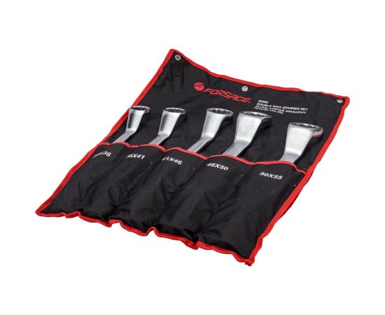 Набор накидных ключей Forsage 5пр, 32x36, 36x41, 41x46, 46x50, 50x55мм, на полотне F-5059P 51188 