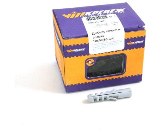 Дюбель VIPкрепеж п/проп, 60 штук 33516 VIP 