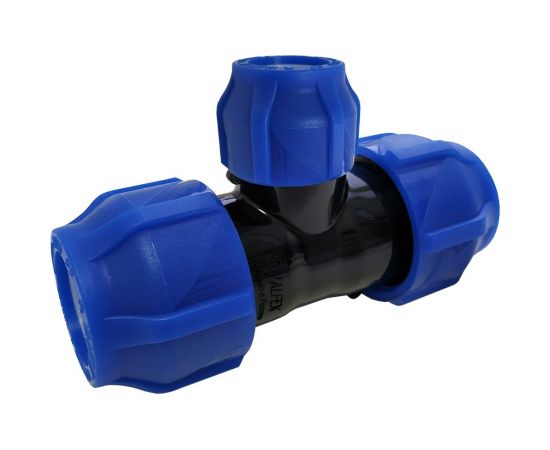 Компрессионный переходной тройник VALFEX ПНД, 63-25-63 1210012632563 