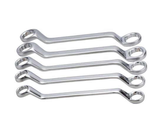 Набор накидных ключей Forsage 5пр, 32x36, 36x41, 41x46, 46x50, 50x55мм, на полотне F-5059P 51188 – изображение 3