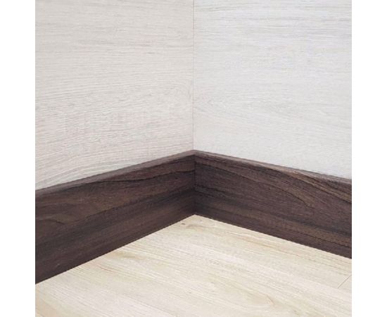 Плинтус РУССКИЙ ПРОФИЛЬ деревянный, 65х16х2400 мм, Палисандр 4680427068614 – изображение 3