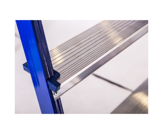 Стальная стремянка с алюминиевыми ступенями STAIRS 5 ступеней CS 05 – изображение 2