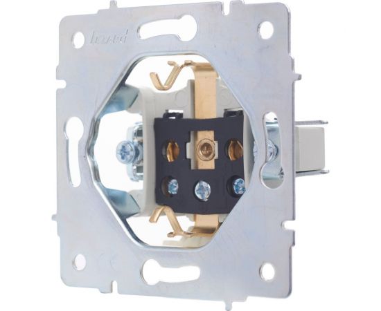 Розетка Lezard VESNA с заземлением, с крышкой, ПБТ, жемчужно-белый перламутр 742-3088-123B – изображение 2