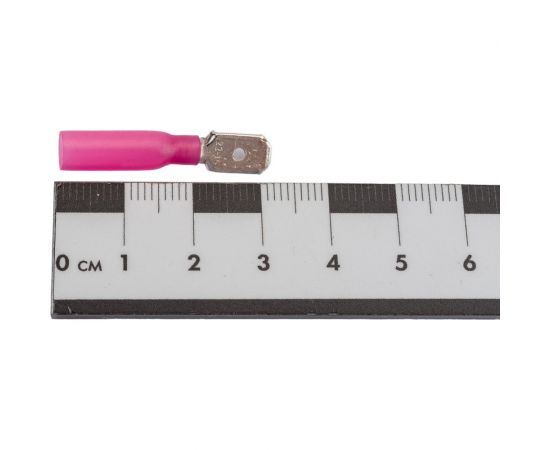 Изолированная термоусаживаемая клемма "папа" Nord-Yada 6.3мм 0.5-1.5кв.мм (красная) 906333 – изображение 3