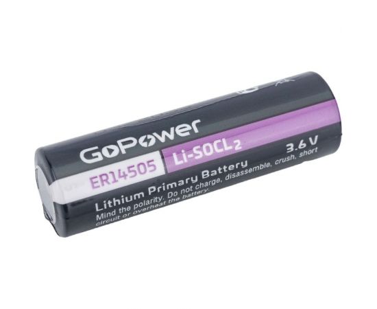 Батарейка GoPower 14505 PC1 Li-SOCl2 3.6V 00-00015333 
