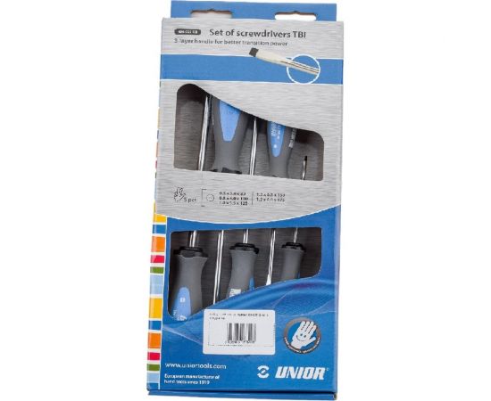 Набор шлицевых отверток Unior рукоятка TBI 5 предметов 3838909163208 