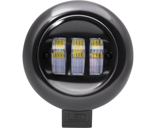 Противотуманная фара светодиодная автомобильная LEDZILLA круглая с СТГ, 30Вт 10-30В, балка дальнего света, ПТФ, для авто, противотуманки, 1 шт G0017 