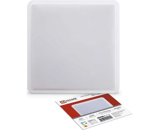 Светодиодный светильник IN HOME СПБ-2-КВАДРАТ 10Вт, 230В, 4000К, 800лм, 170мм, белый 4690612022055 