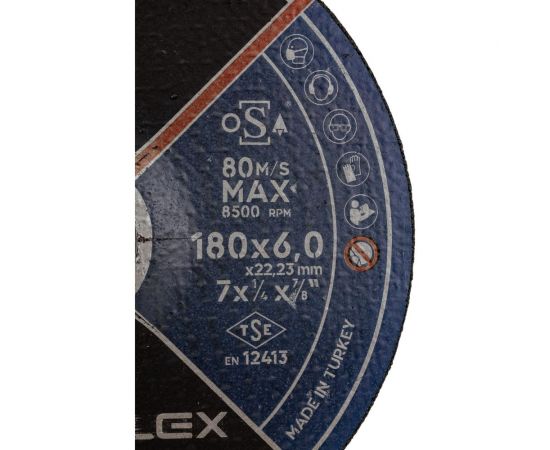 Обдирочный круг AO24NBF 180x6x22 мм, Т27, металл Interflex 4178186070 – изображение 3