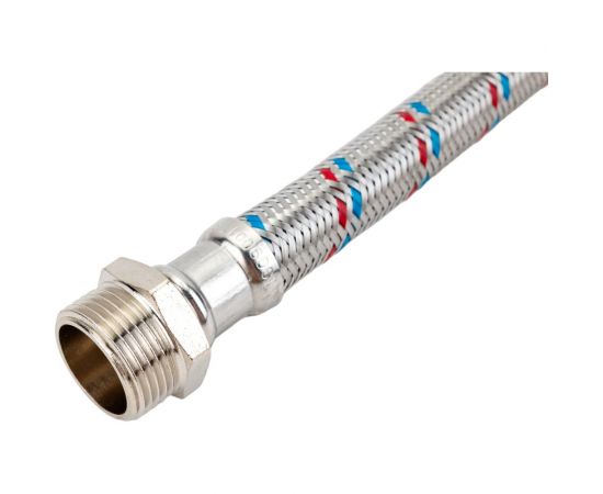 Подводка гибкая для воды Гигант (гайка-штуцер 3/4; 60 см) AQUALINE 4957 – изображение 2