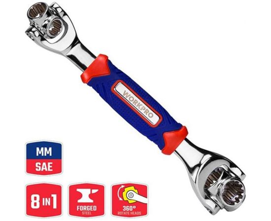 Торцевой ключ WORKPRO 8-в-1 WP272018 – изображение 4