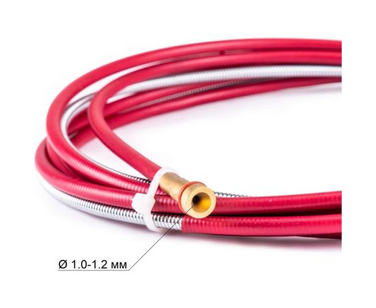 Канал направляющий (3 м; 1.0-1.2 мм; сталь; красный) Foxweld 2831 – изображение 3