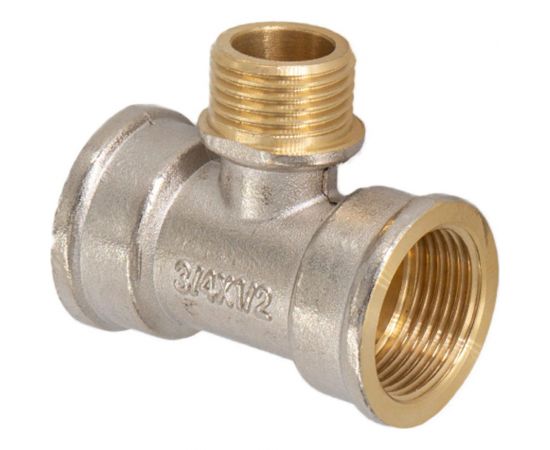 Переходной тройник СТМ 3/4x1/2x3/4 г/ш/г CRT34M12 – изображение 2