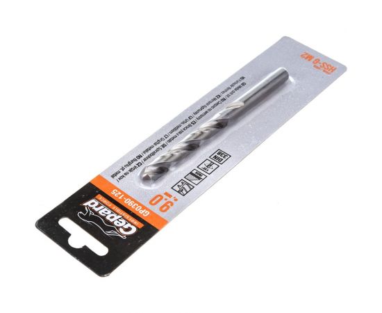 Сверло по металлу спиральное 9.0х81х125 мм, HSS-G GP0390-125 – изображение 3