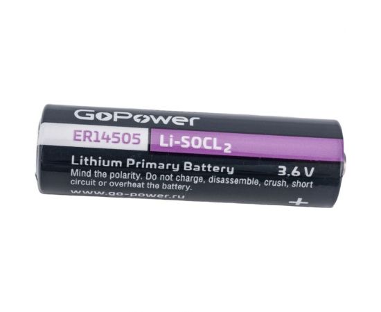 Батарейка GoPower 14505 PC1 Li-SOCl2 3.6V 00-00015333 – изображение 2