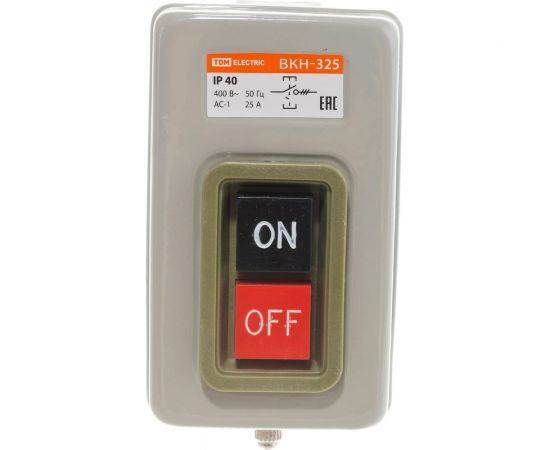 Выключатель кнопочный TDM ВКН-325 3Р 25А 230/400В IP40 SQ0716-0003 – изображение 4