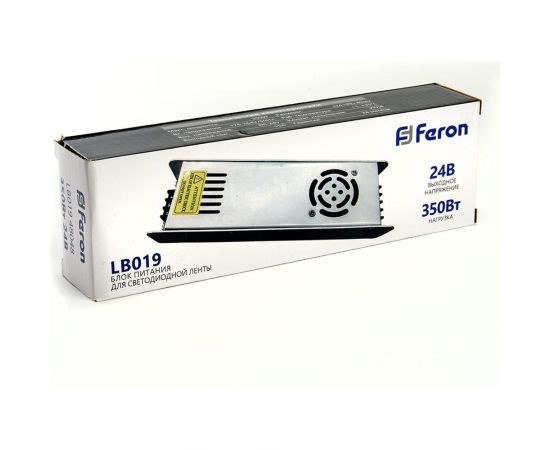 Электронный трансформатор для светодиодной ленты FERON 350W 24V (драйвер), LB019, 48048 – изображение 4